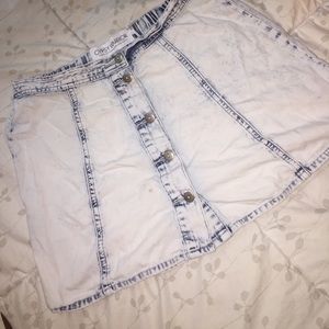 Eye candy jean skirt